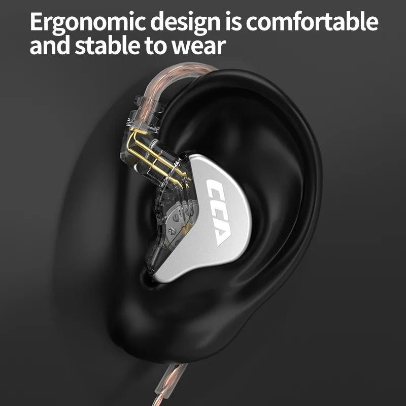 CRA Subwoofer Earphones Hifi Headphones Monitor Headphones Noise Cancellation Sports Game Player Earplug Headphones KZ ZEX P