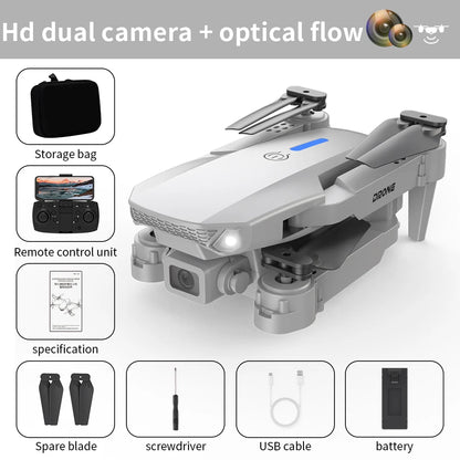 2024 New E88 Pro WIFI FPV Drone Wide Angle HD 4K 1080P Dual-Camera Height Hold RC Foldable Quadcopter Drone Helicopter Toys Gift