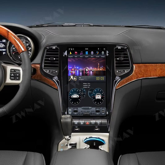 13.6" Android 11 Tesla Style for Jeep Grand Cherokee 2010 2011 2012 - 2020 GPS Navigation with DSP Carplay Car Multimedia Player