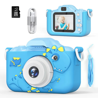 Children Digital Cameras with 32G Card Dual Cameras Photography Video Camera Boy Girl Birthday Gift Educational Toys for Kids