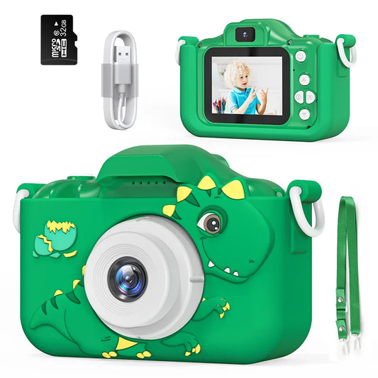 Children Digital Cameras with 32G Card Dual Cameras Photography Video Camera Boy Girl Birthday Gift Educational Toys for Kids