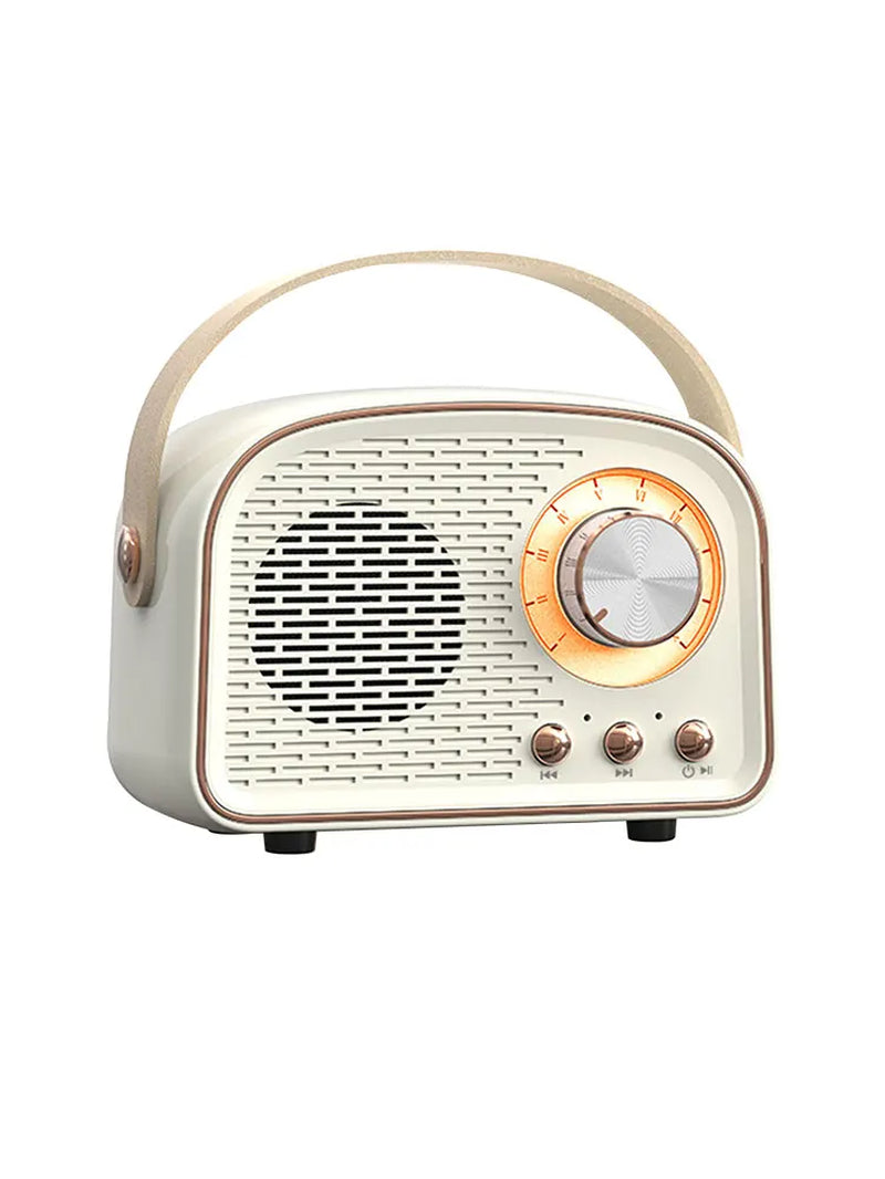 Mini Retro Bluetooth Portable Speaker with Radio , Outdoor Wireless Stereo, MP3 Player for Iphone Android Support TF Card USB