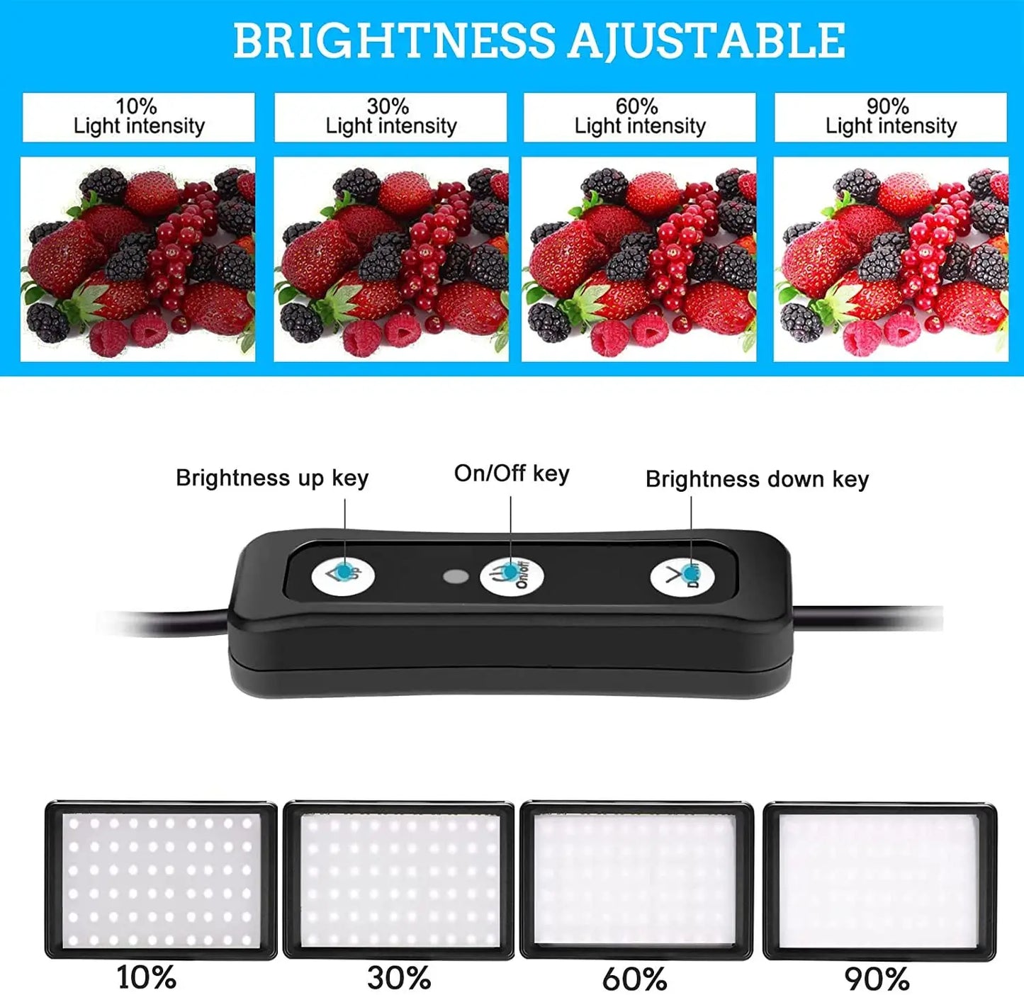 LED Photography Video Light Panel Lighting Photo Studio Lamp Kit with Tripod Stand RGB Filters for Shoot Live Streaming Youbube