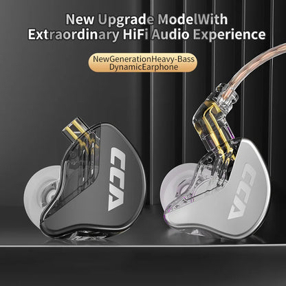 CRA Subwoofer Earphones Hifi Headphones Monitor Headphones Noise Cancellation Sports Game Player Earplug Headphones KZ ZEX P