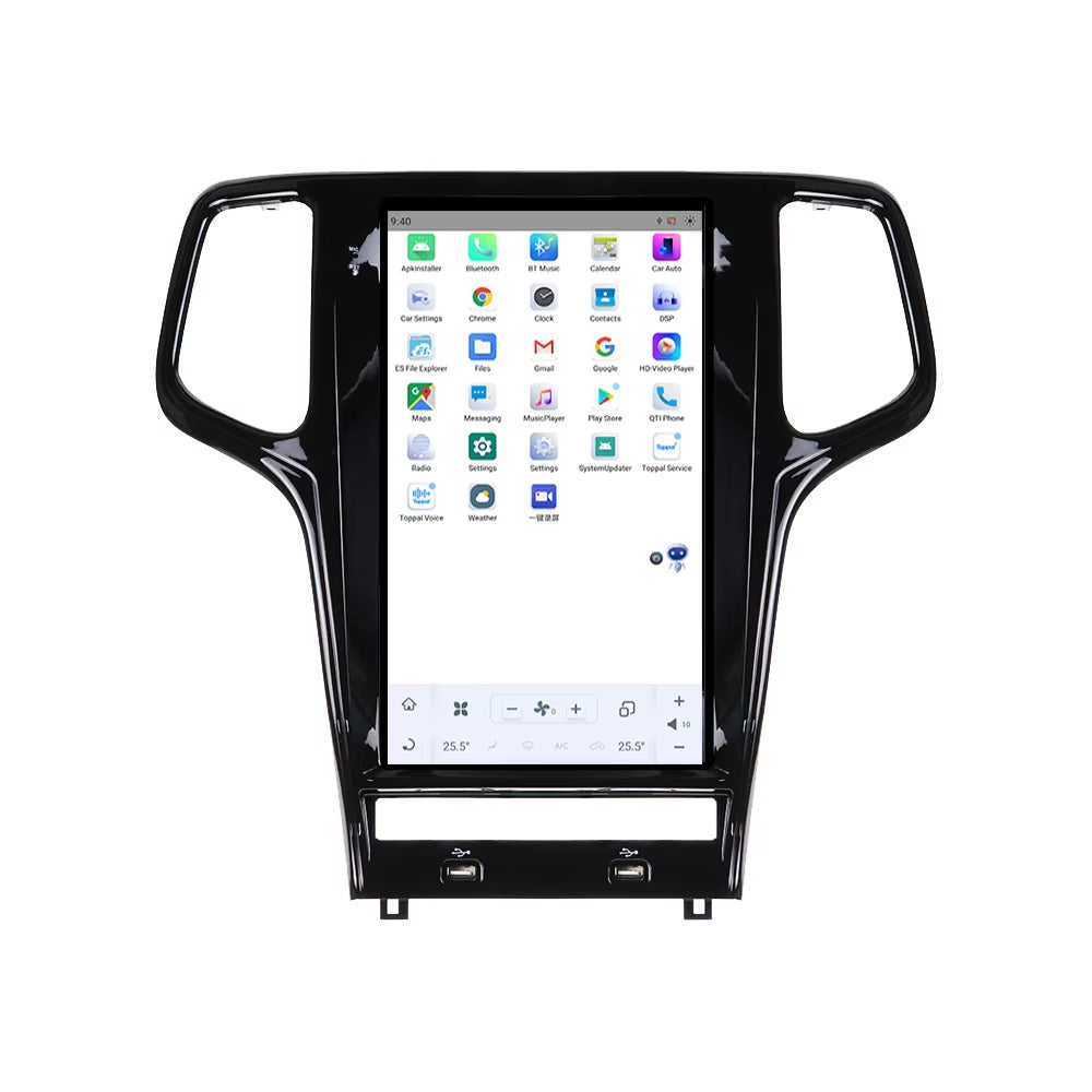 13.6" Android 11 Tesla Style for Jeep Grand Cherokee 2010 2011 2012 - 2020 GPS Navigation with DSP Carplay Car Multimedia Player