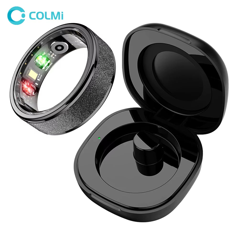 2024  R10 Smart Ring Men Women, Smartring with Charging Case, Health and Sleep Monitor, 5ATM Waterproof for Xiaomi Phone