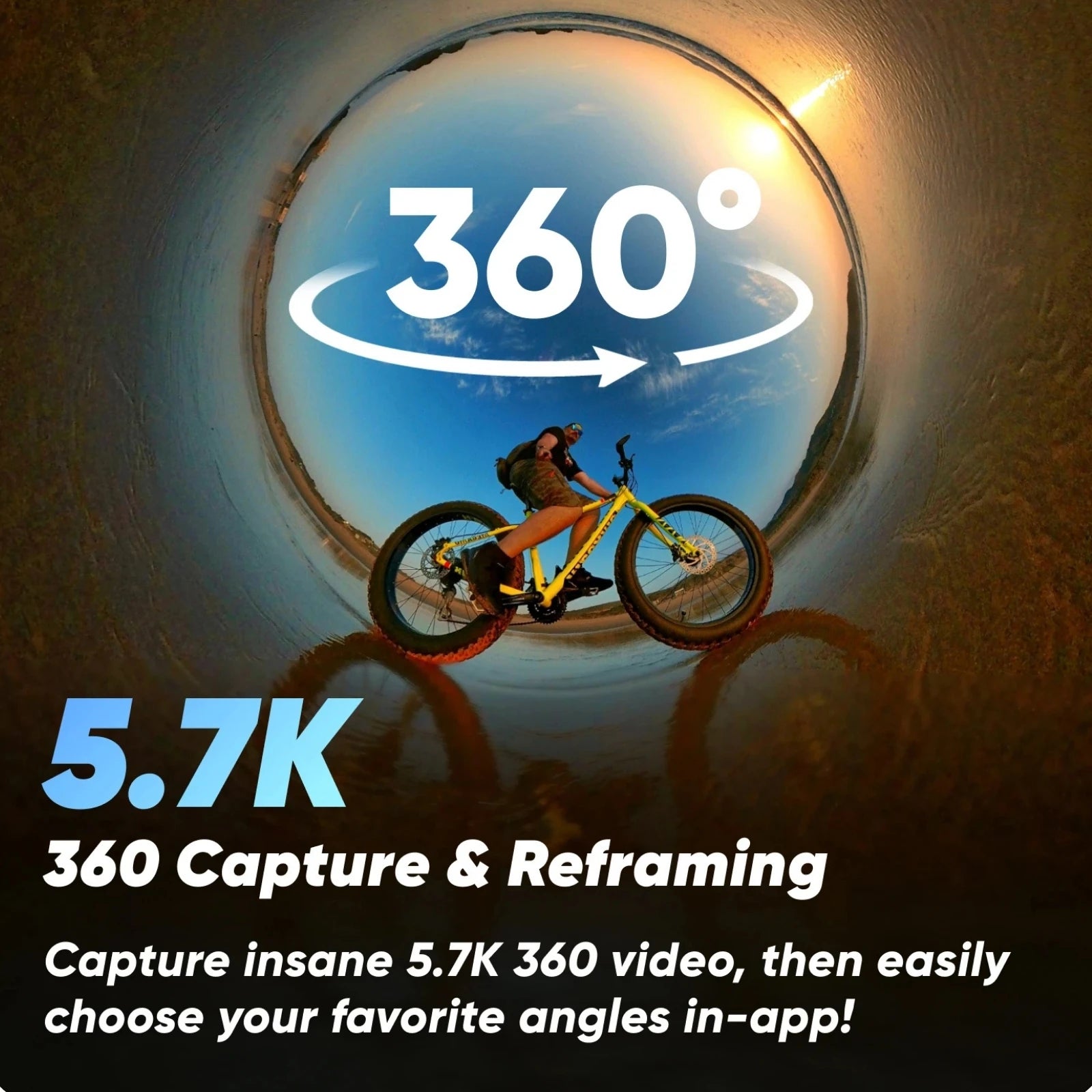 X3 Pocket-Size Sports 360 Action Camera HDR 5.7K 360 72MP 2.29'' Touch Screen 1/2'' Sensor Insta 360 Original Cam