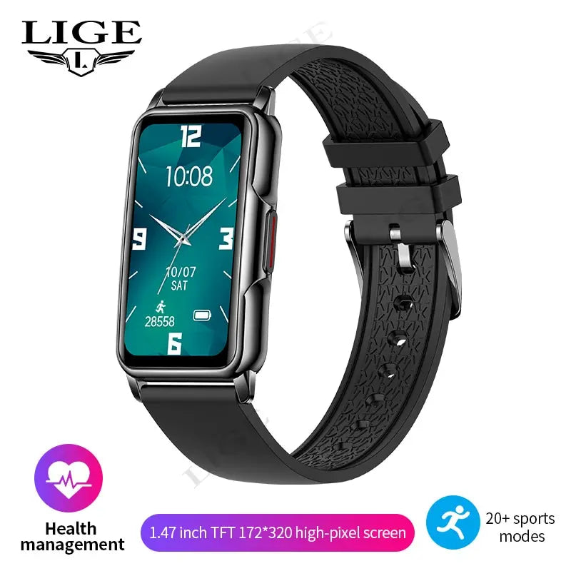 Smart Watch Women Full Touch Screen Bluetooth Call IP67 Waterproof Sports Fitness Tracker Smartwatch Women