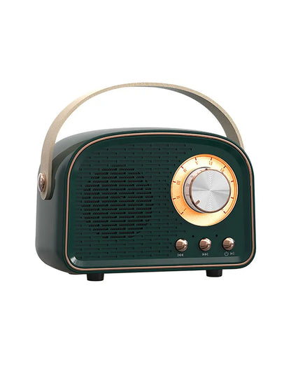 Mini Retro Bluetooth Portable Speaker with Radio , Outdoor Wireless Stereo, MP3 Player for Iphone Android Support TF Card USB