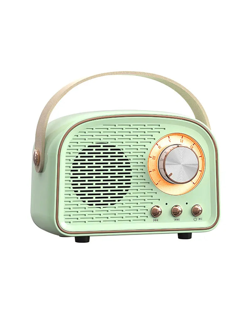 Mini Retro Bluetooth Portable Speaker with Radio , Outdoor Wireless Stereo, MP3 Player for Iphone Android Support TF Card USB