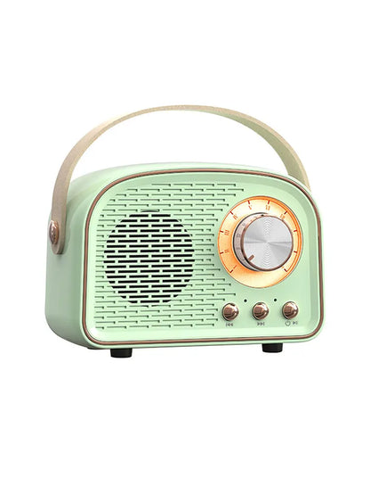 Mini Retro Bluetooth Portable Speaker with Radio , Outdoor Wireless Stereo, MP3 Player for Iphone Android Support TF Card USB