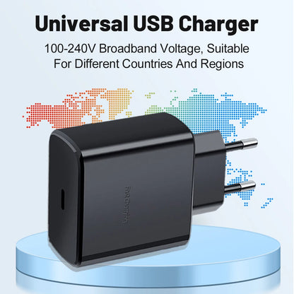 45W PD Charger for Samsung Galaxy S24 S23 S22 Quick Charge 3.0 USB C to Type C Cable Super Fast Charging Phone Adapter